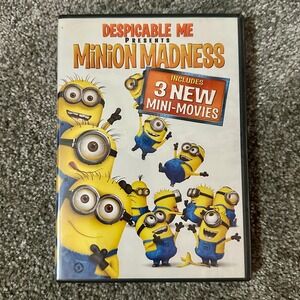 Despicable Me Presents Minion Madness DVD 3 New Mini Movies Bonus Features